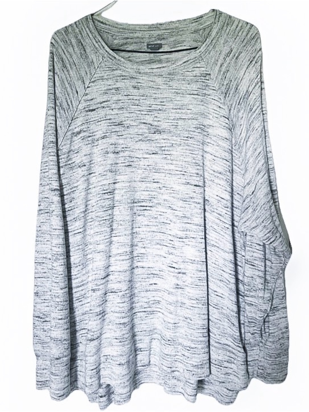 Aerie Cozy Heathered Long Sleeve Top - Light Gray - Womens XL